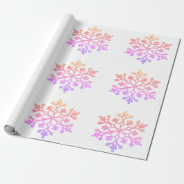 Pastell Snowflakes Packpapier