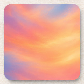 Pastell-Sonnenuntergangs-Untersetzer | Farbverlauf Getränkeuntersetzer