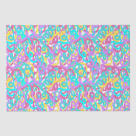 Pastell Spiralen Abstrakt drucken Seidenpapier