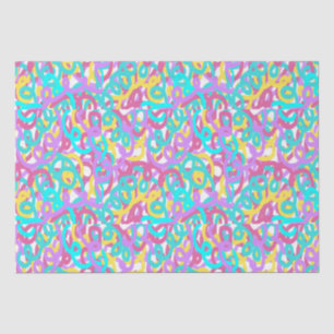 Pastell Spiralen Abstrakt drucken Seidenpapier