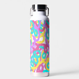 Pastell Spiralen Abstrakt drucken Trinkflasche