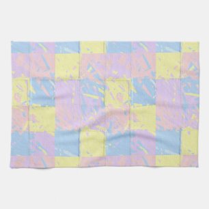 Pastell Spring Colors Paint Spritzer Geschirrtuch