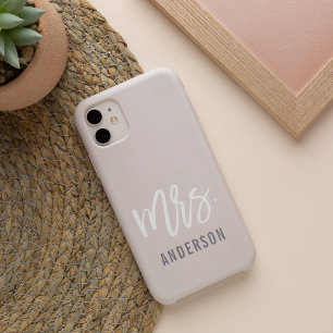 Pastell Staubig Rosa Neu Frau Nachname Braut iPhone 16 Hülle