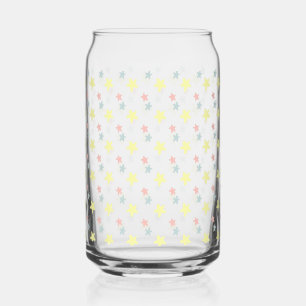 Pastell-Stern Bedrucktes Can-Glas Süßer Bunter S Dosenglas