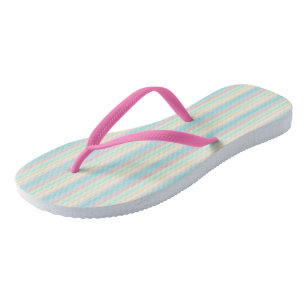 Pastell-Streifen Flip Flops
