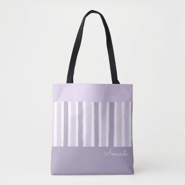 Pastell Streifen Totbeutel Tasche (Vorderseite)