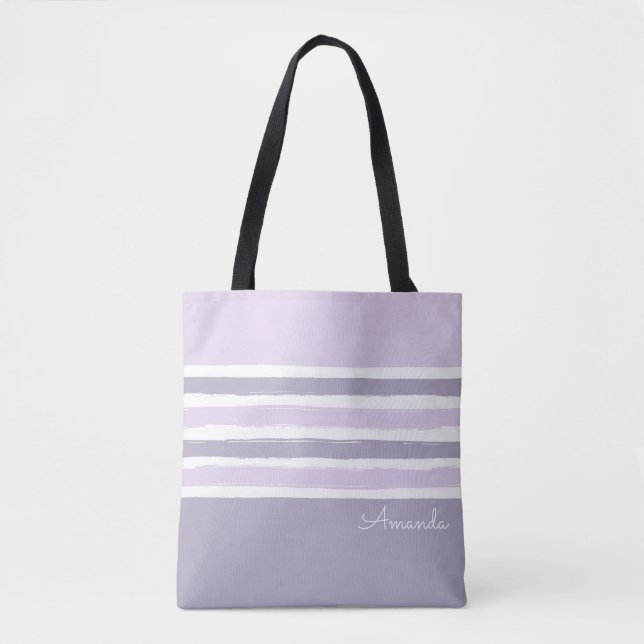 Pastell Streifen Totbeutel Tasche (Vorderseite)