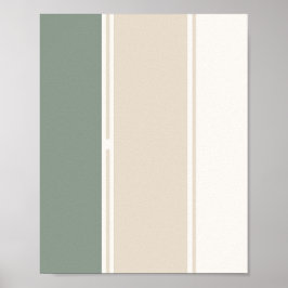 Pastell-Streifen Variation 2 – Einfach und Elegant Poster
