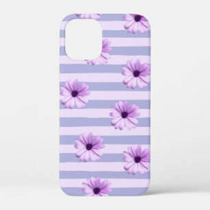 Pastell-Streifenmuster mit Gänseblümchen Case-Mate iPhone Hülle