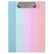 Pastell Stripes Klemmbrett