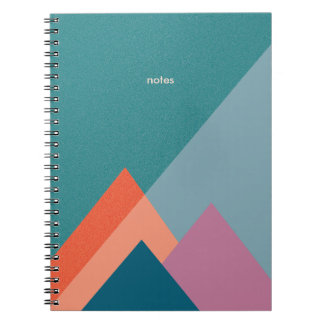 Pastell Türkis Berg Journal oder Notizbuch Notizblock