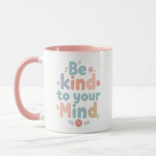 Pastell-Typografie der Selbstliebe Tasse