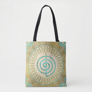 Pastell und GoldChoku Rei Symbol in der Mandala Tasche
