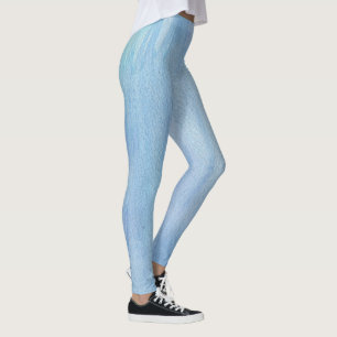 Pastell Vertical Watercolor Abstrakt Leggings