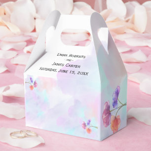 Pastell-Wasserfarbe-Hochzeitsgeschenkboxen Geschenkschachtel