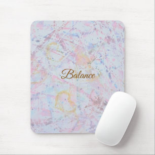 Pastell-Wasserfarben-Abstrakt Balance Benutzerdefi Mousepad