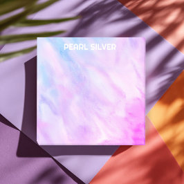 Pastell Watercolor CUSTOM Monogramm Personalisiert Post-it Klebezettel