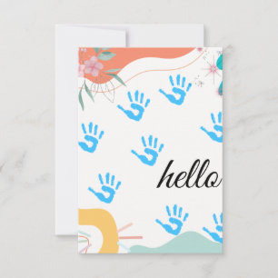 Pastell Watercolor Leaf Garland Tank Sie Karten