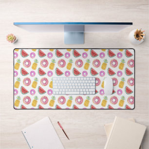 Pastell Watercolor Pool Float Muster Schreibtischunterlage