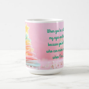 Pastell-Weihnachtswirbel Kaffeetasse