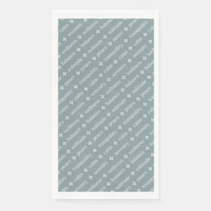 Pastell-Wellness-Center und Wellness-Typografie-Mu Serviette