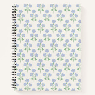 Pastell-Wiesen-Fluss Zarte Blüten Notizbuch