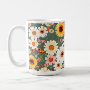 Pastell-Wildblumen-Kaffeetasse Kaffeetasse