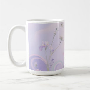 Pastell-Wildblumen-Wirbel-Kunst Kaffeetasse