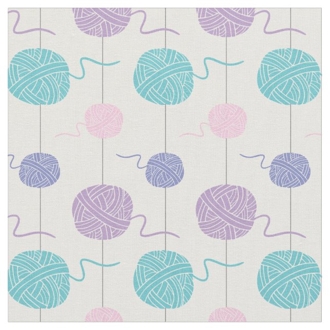 Pastell-Yarn-Ball-String-Muster Stoff (Nahaufnahme)