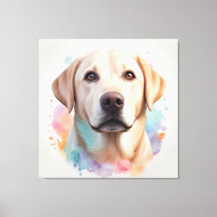 Pastell-Zauber-Labrador-Retriever-Kunstwerk Leinwanddruck