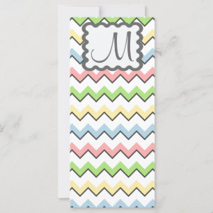 Pastell Zickzack mit Monogram von Shirley Taylor