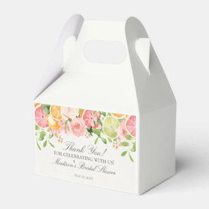 Pastell-Zitrus-Blüten Haupt-Squeeze-Brautjungfernp Geschenkschachtel