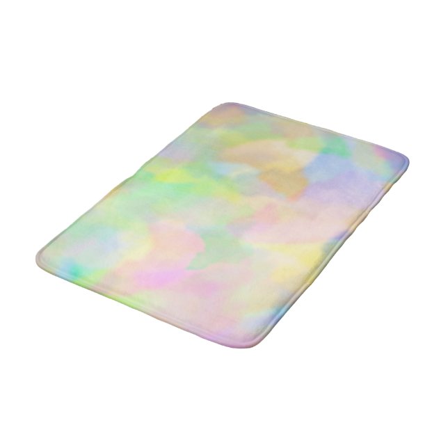 Pastellabstraktes Badematte (Schrägansicht)