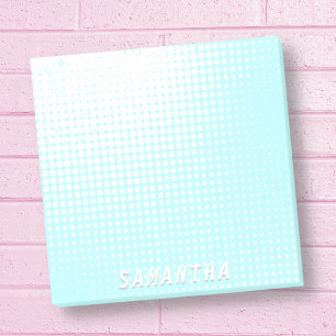Pastellbabyblau-Halbtongefälle individuelle Name Post-it Klebezettel