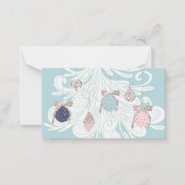 Pastellbaum- und Ornamentenkarte Mitteilungskarte