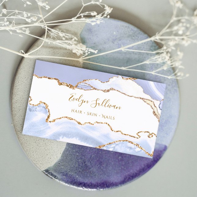 Pastellblau agierende Visitenkarte (Von Creator hochgeladen)