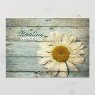 Pastellblau Barnwood Land am Morgen Hochzeit Einladung