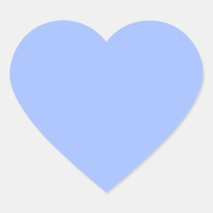 Pastellblau (feste Farbe)  Herz-Aufkleber