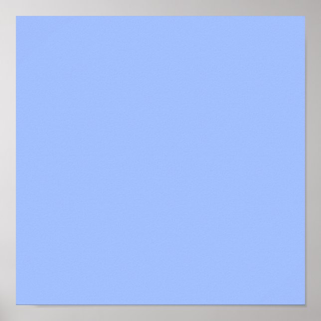 Pastellblau (feste Farbe) Poster (Vorne)