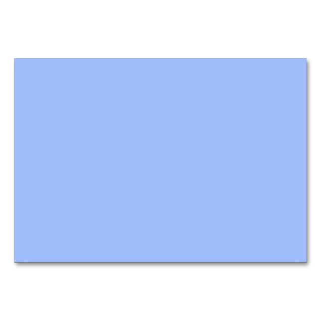 Pastellblau (feste Farbe) Tischnummer (Vorderseite)
