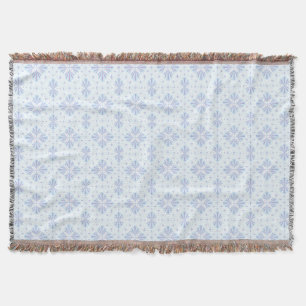 Pastellblau geometrisches Blumenmuster Decke