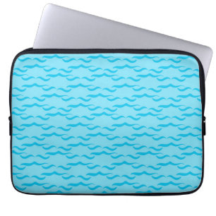 Pastellblau-Meer-Gewässer wachsen Friedliche Ozean Laptopschutzhülle