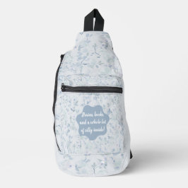 Pastellblau Muster Crossbody Bag