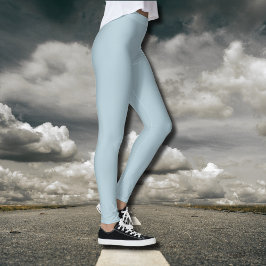 Pastellblau, solide Farbe | Classic | elegant Leggings