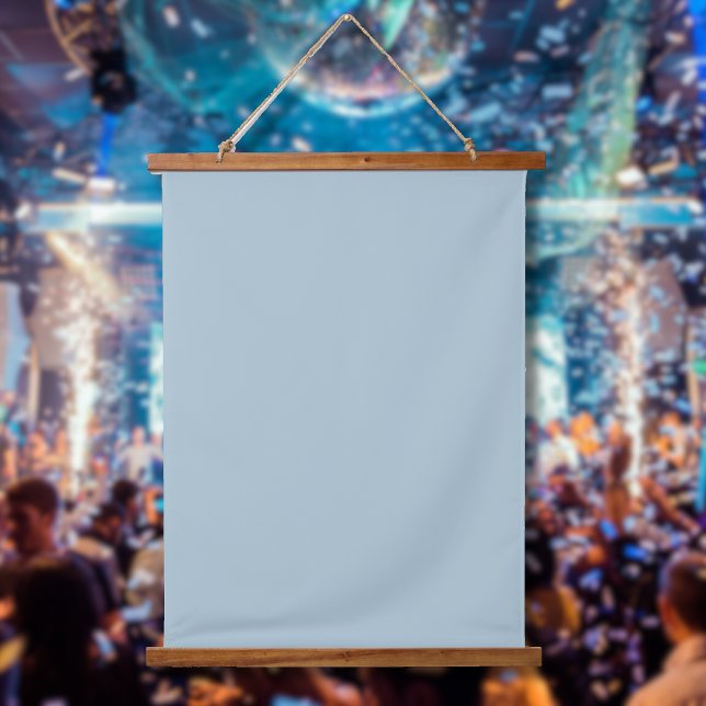 Pastellblau, solide Farbe | Classic | elegant Wandteppich Mit Holzrahmen (Von Creator hochgeladen)