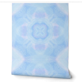 Pastellblau Wasserfarbe Geometrisch Tapete