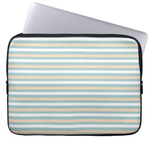 Pastellblau, weiß und rot laptopschutzhülle