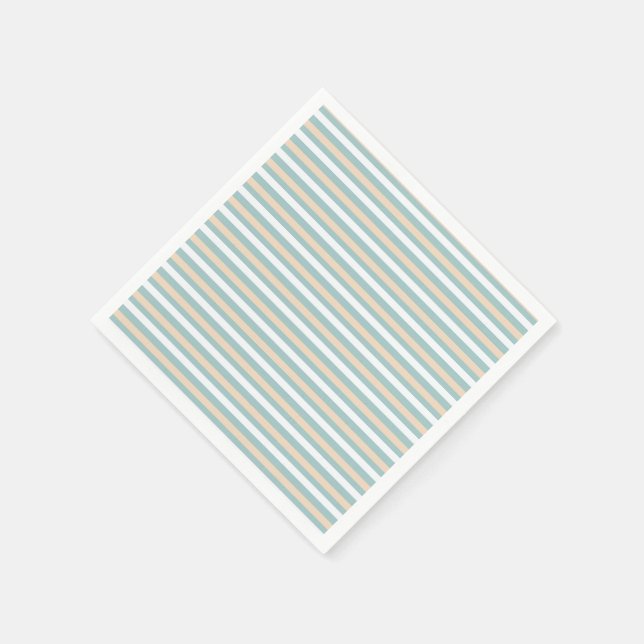 Pastellblau, weiß und rot serviette (Ecke)