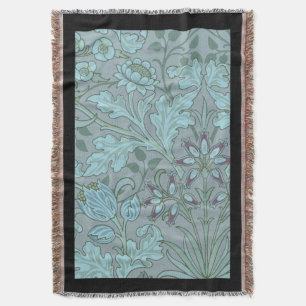 Pastellblaue Dekorative Blumen Decke