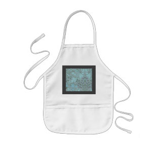 Pastellblaue Dekorative Blumen Kinderschürze
